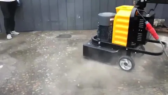 Mini amoladora de hormigón de borde funcional para superficies de suelos de hormigón
