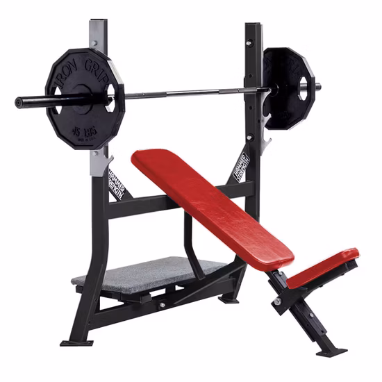 Equipo de ejercicio para gimnasio de interior comercial Máquina de prensa de pecho Banco inclinado plano