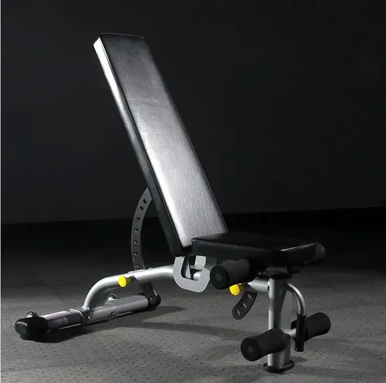 Banco de pesas con mancuernas ajustable para ejercicios planos inclinados PRO