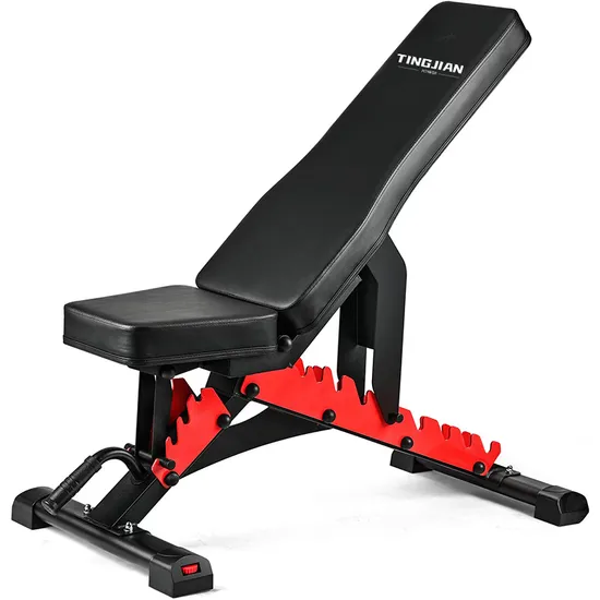 Banco de ejercicios multiusos con barra, mancuernas, pesas, prensa, gimnasio, comercial, plano, ajustable