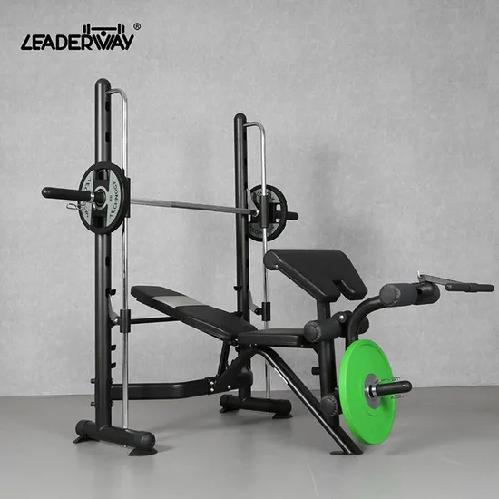 Adjustable Gym Equipment Weight Lifting Bench Smith Machine 
